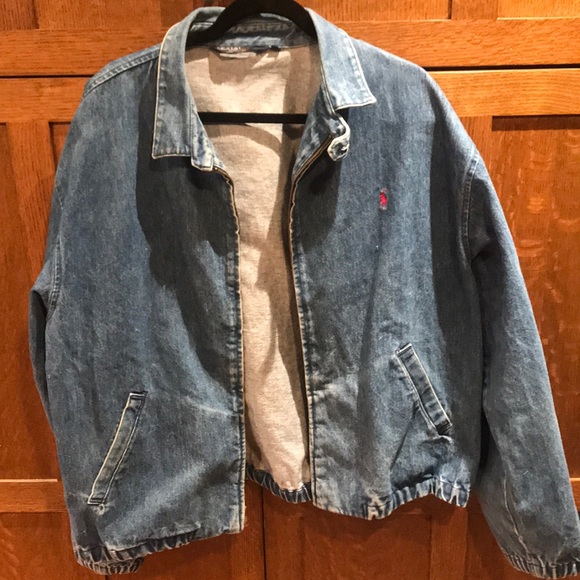 ralph lauren denim blazer mens